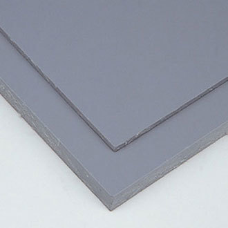 プラスチック PVC（塩ビ） 切板（グレー） 板厚 25mm 450mm×700mm-