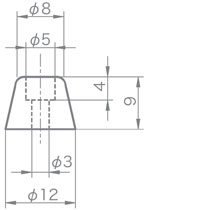 ゴム足 K-12