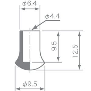 パイプ用ゴム足 KP-102