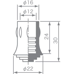 パイプ用ゴム足 KP-16