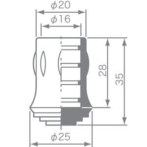 パイプ用ゴム足 KP-17