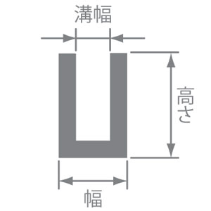 玉なし溝ゴム No.97(溝幅4mm)