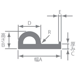 P型ゴム白色 No.385(7×16)