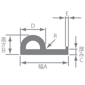 P型ゴム No.1(10×25)