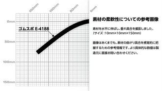 ゴムスポ E-4188(EPDM系)硬さ10