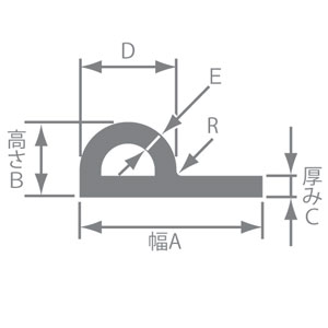 P型ゴム No.130(8×38)