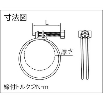 ネジ式ワイヤバンド 10個入