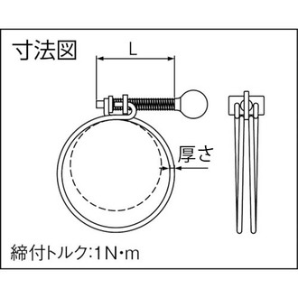 指ネジ式ワイヤバンド 1個入