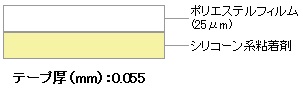 PETフィルムシリコーンテープ(626001)