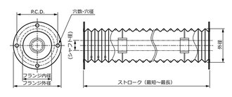 のび太の丸型ジャバラ MFF_A(両側フランジタイプ)