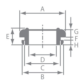 難燃性膜付グロメット UESG-38A